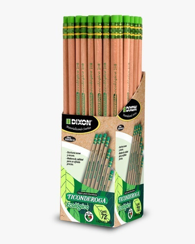 72 Lapiz / Lapices Dixon Ticonderoga Ecologico 