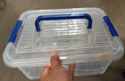 Caja Contenedor Organizador Plástico Con Asa 11 Lts