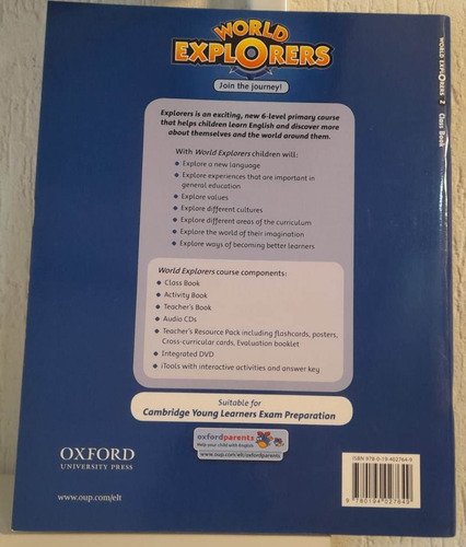 World Explorers 2 Class Book Oxford Tapa Blanda