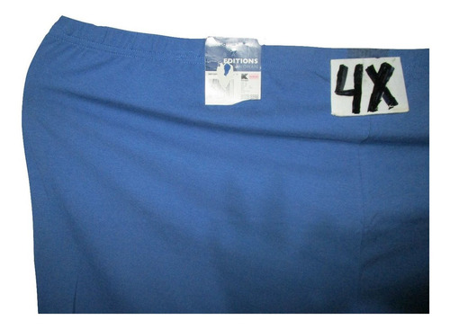 Capri Bermuda Azul Spandex Talla 4x (46/48) Basic Edition