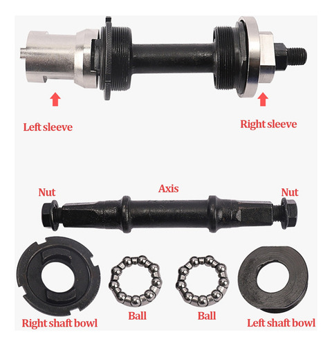 Llave De Tubo Bicicleta 2 Piezas Eje Central Herramienta Alt