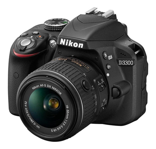 Nikon D3300 18-55mm VR II Kit DSLR cor preto