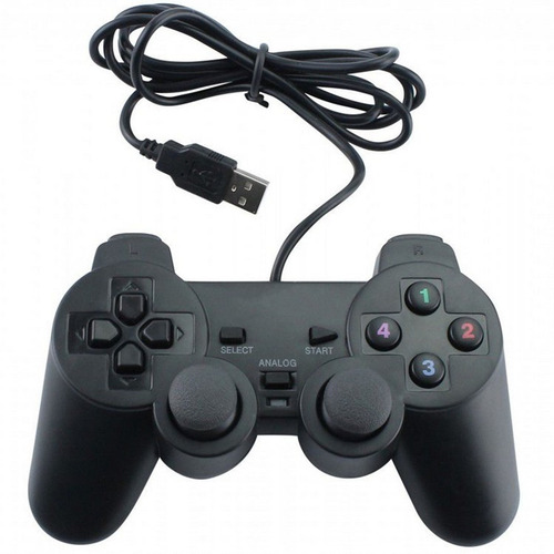 Imagem 3 de 7 de Controle Usb Dual Shock Analogico Pc Computador Windows