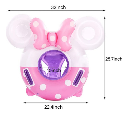 Flotador De Natación Para Bebé Inflable Con Asiento Y Asa.