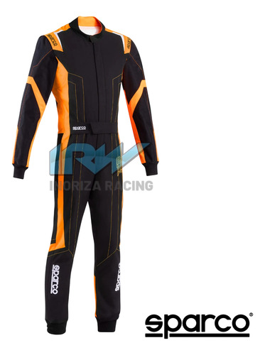 Buzo Thunder Advance 2025 Sparco 140 Negro/naranja