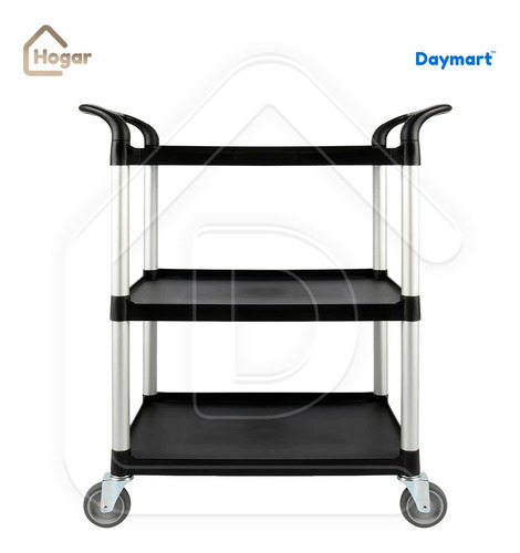 Carrito De Servicio 3 Niveles Con Ruedas Resistente Y Ligero