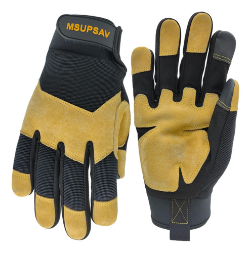 Msupsav Guantes De Trabajo Para Hombre, De Mecánico Utilit.