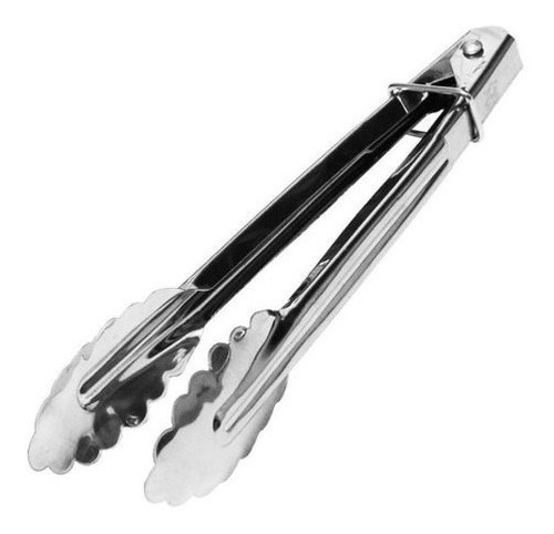 Pegador De Alimentos Longo Jumbo Aço Inox - Culinária 40cm