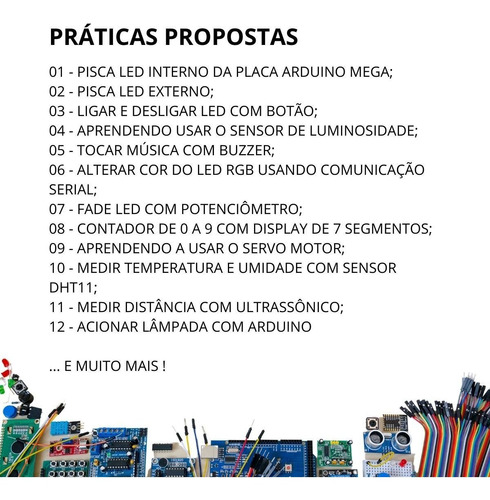 Imagem 9 de 10 de Kit Robótica Placa Uno C/ Tutorial Para Arduino + 200 Pcs Nf