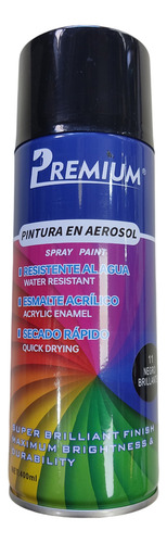 Spray Negro Brillante Premium