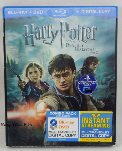 Blu Ray Harry Potter Reliquias Muerte 2 Slip Cover Tridimens