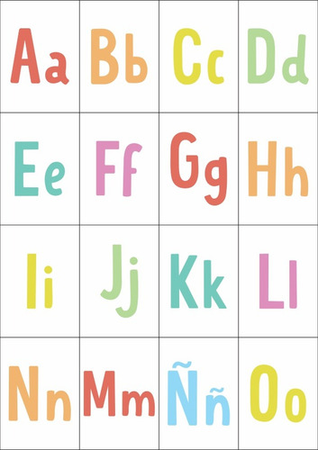Pdf Imprimible Tarjetas Abecedario Vocales Niños De Primaria