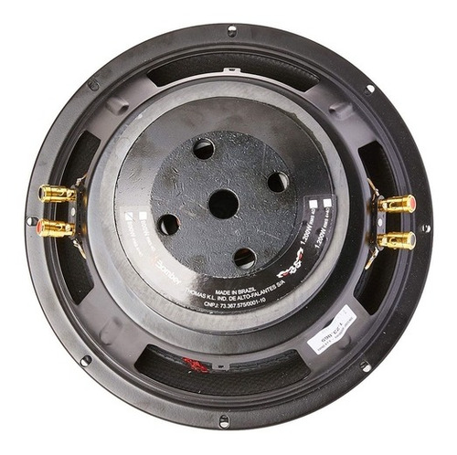 Subwoofer Boogeybug, 12 Swbp, 800 vatios, 4+4 ohmios, color bombardero, negro