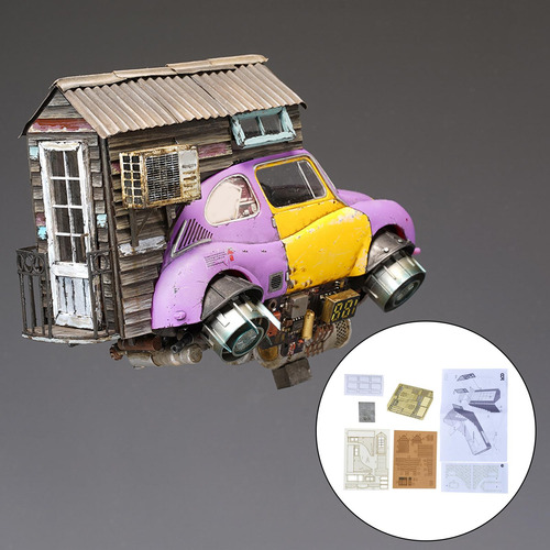 1/35 Kits De Construção De Modelo De Casa Arquitetura Cena