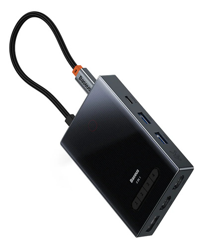 Hub Baseus Usb-c 8 En 1 Pioneerjoy Negro