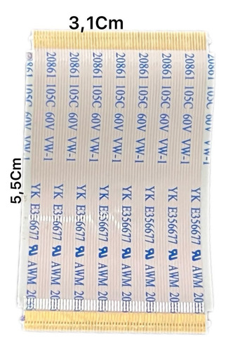Par Cabo Flat Tv Semp Tcl 49sk6000 49sk 3,1cmx5,5cm