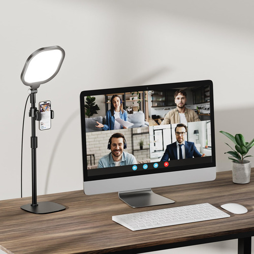 Lámpara Anular Para Escritorio De Videoconferencia Litones D
