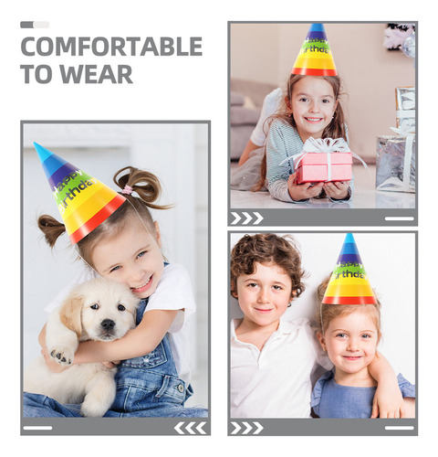 Sombreros De Papel Cónicos De Cumpleaños Gorro De Cumpleaños