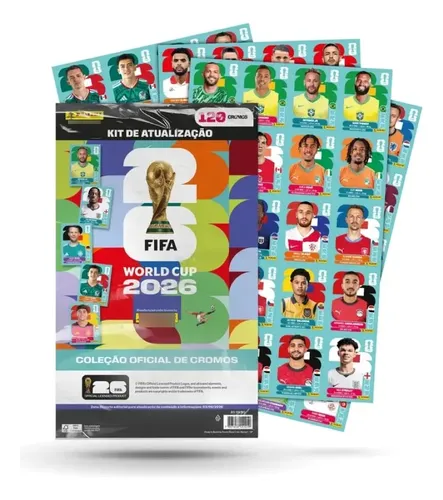 Kit De Atualização 120 Figurinhas - Copa Do Mundo 2026