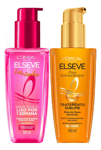 Sérum Liso Dos Sonhos + Óleo Extraordinário Elseve