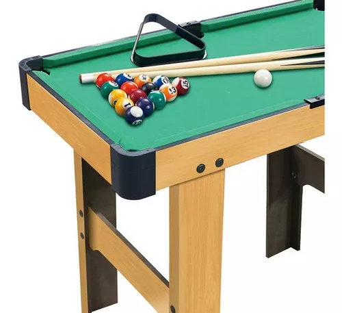 Jogo mesa mini bilhar sinuca snooker 69 x 36 x 19cm completo