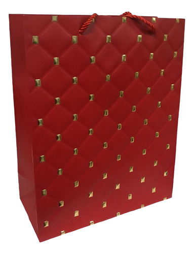 Sacola De Presente Com Detalhe Dourado