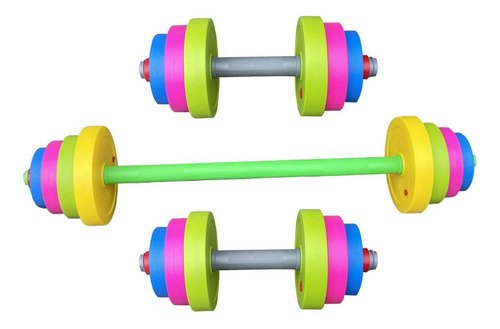 Conjunto De 3 Halteres Infantis Para Treinamento De Força