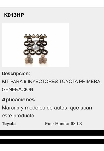 Kit De Inyectores Toyota 4 Runner 92-95 Motor 3vze
