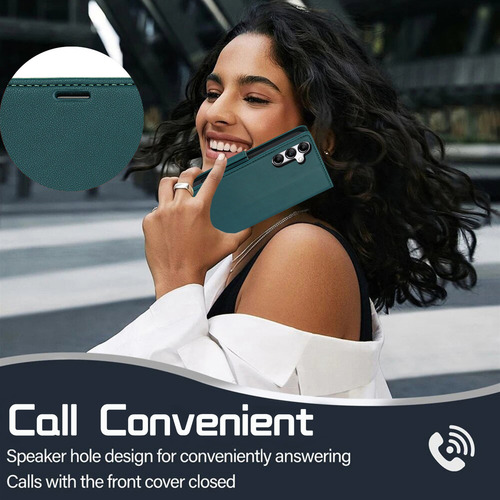 Funda De Piel Tipo Cartera Con Tapa Para Samsung Galaxy A56 A36 A26 A16 A06