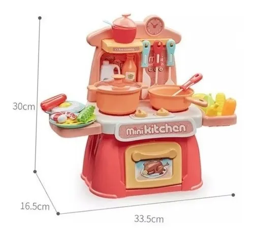 Cocina Peque a De Juguete Para Ni as Con Luz Y Sonido Juego
