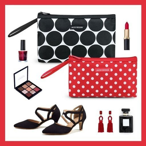 Necessaire Com Alça (p) Cor Vermelho