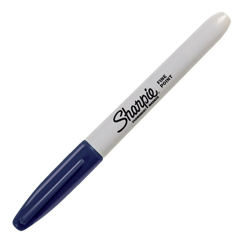 Caneta Unitária Marcador Permanente Sharpie Fine Cor Cor Básicas - Azul Marinho