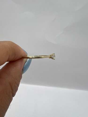 Anillo Compromiso Boda Oro Amarillo 10k Boda Novios Esposa Dorado Oscuro 7