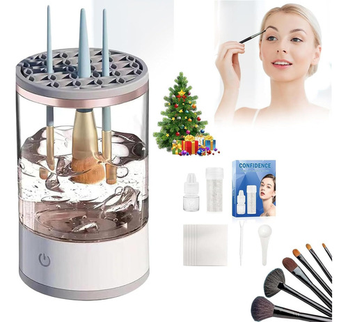 Maquina Limpiadora De Brochas De Maquillaje Electrica, Limpi