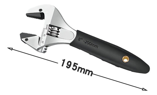 Llave De Trinquete Ajustable, Herramienta Manual 8 Pulgadas