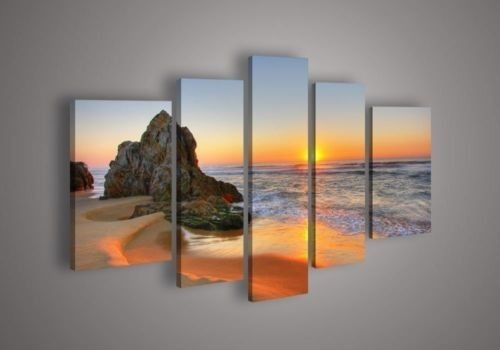 Cuadro Africano Paisaje Pintado En Lienzo Medidas Grandes