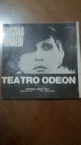 Programa Teatro Odeon Susana Rinaldi 1977  Y Vamos Ya 