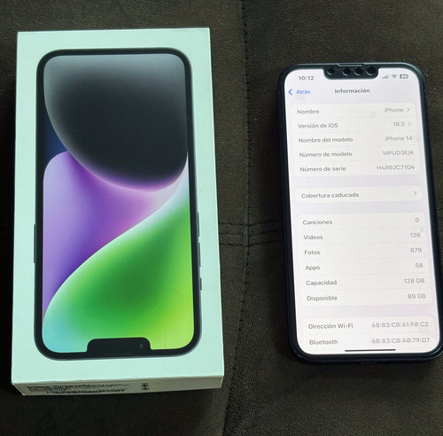 Apple iPhone 14 (128 Gb) - Medianoche (Usado)