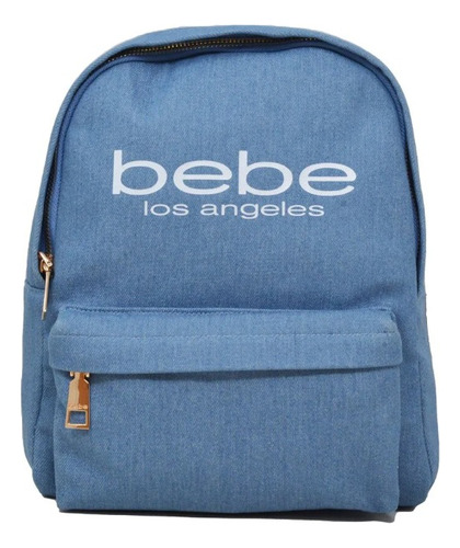 Mochila Bebe Los Angeles Original - Estilo Urbano Unisex Azul Claro Liso