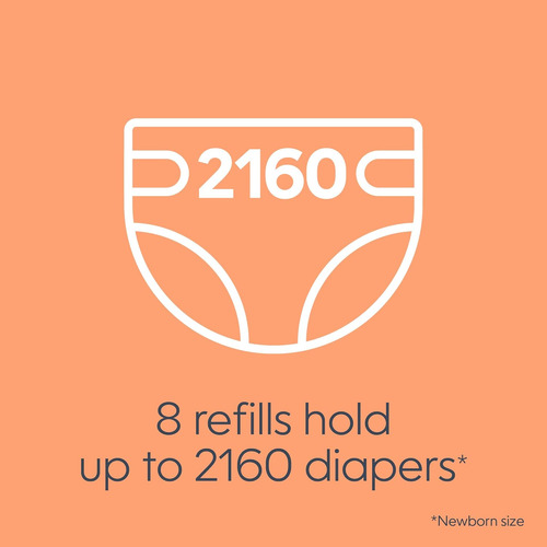 Repuestos Para Bolsas Diaper Genie 270 (paquete De 8) Clean