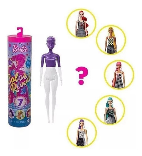 Barbie Muñeca Modelo Color Reveal - Original