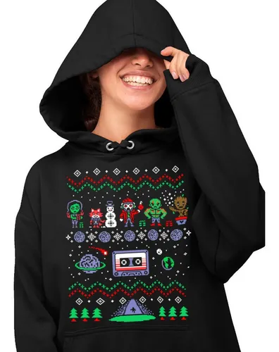 Sudadera Negra Guardianes De La Galaxia Navide O