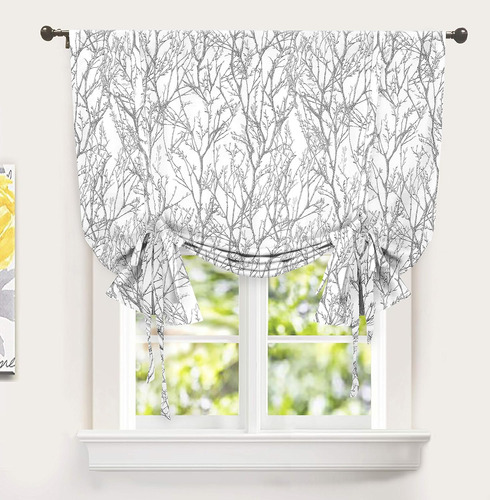 Cortina Forrada Con Ramas De Árbol Doble Capa Opaca 120x160