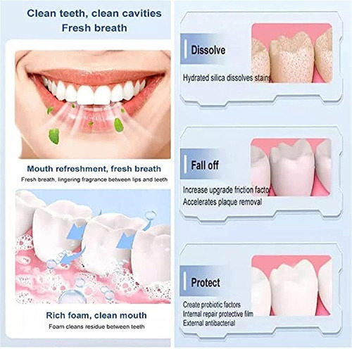 Creme Dental Clareador Probiótico Fresh Breath Melhora Os De