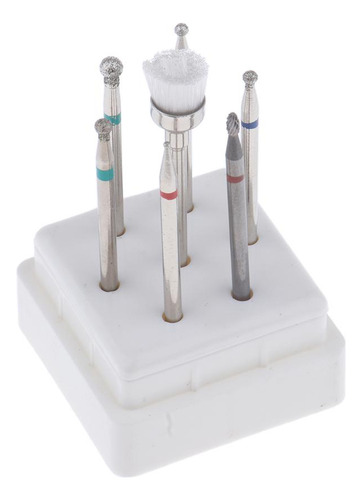 7pcs Limpiador De Cutículas De Uñas De Brocas De Manicura