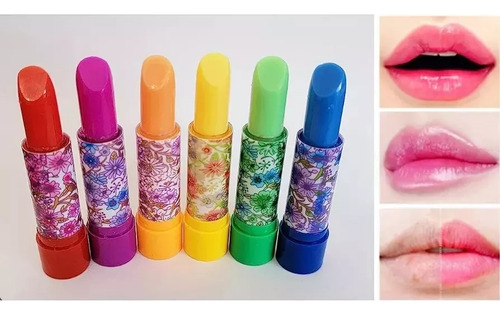 Labiales Mágicos Florales Para Labios Con Aroma 12 Piezas