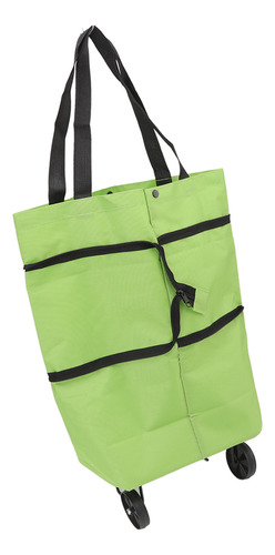 Bolsa Plegable Para Carrito De Compras, Diseño De Cremallera