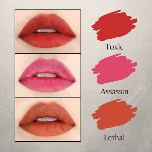 Tinta Para Labios To Dye For Lip Tints Italia Deluxe Acabado Mate Color Lethal Lethal