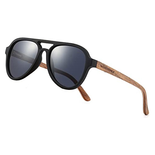 Woodonly Aviator Wood Polarized Sunglasses - Forma De 87tf2