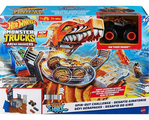 Pista Monster Trucks Arena De Demolicion Tigger Shark